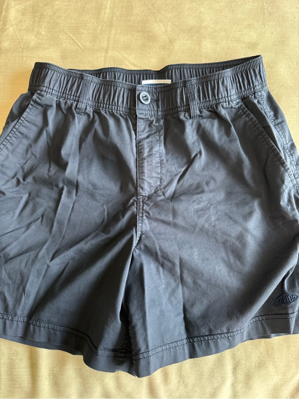 AFTCO Navy Hybrid Elastic-Waist Shorts